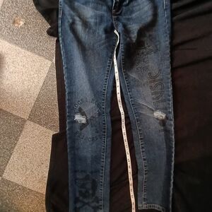 Abbey Dawn Blue Distressed Skinny Jeans